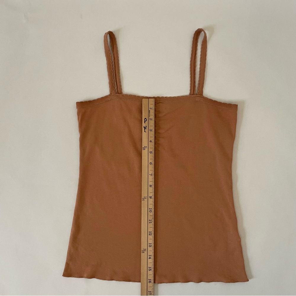Doen Kami Tank Top Women's Medium 100% Cotton Mauve Pink Scalloped Hem Boho - Picture 5 of 8